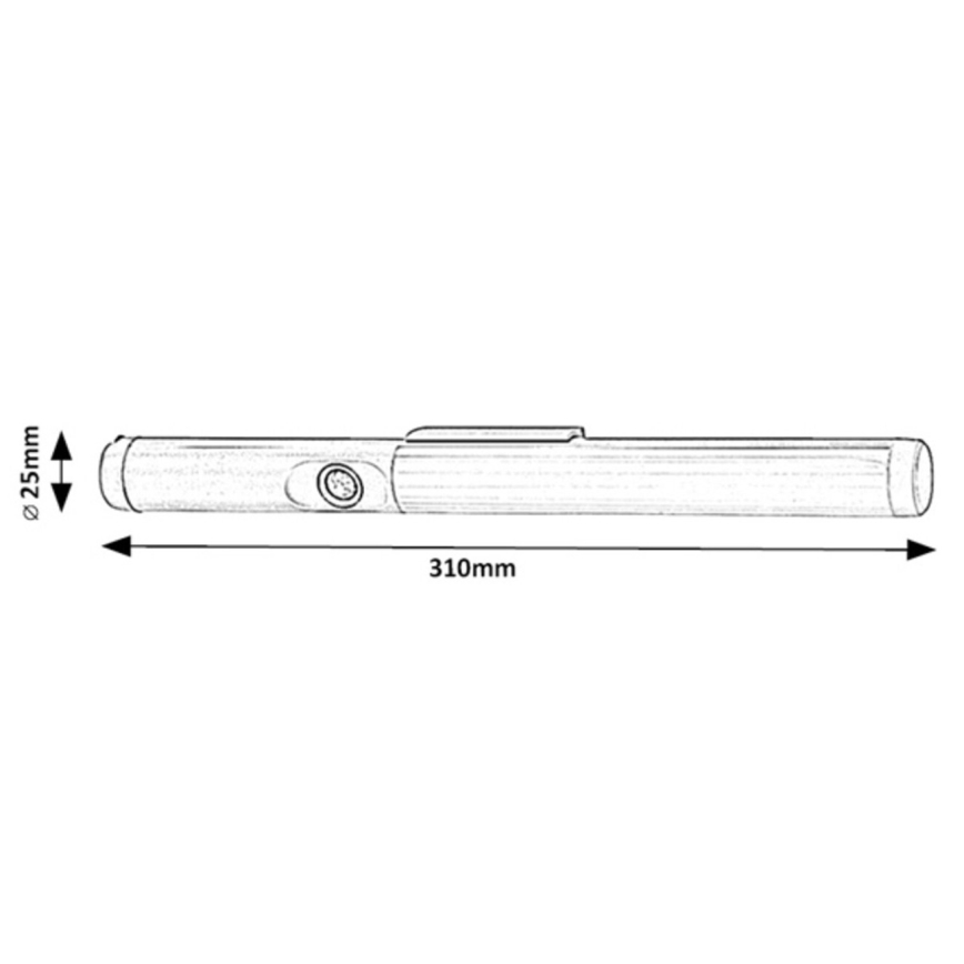 Rabalux - Keittiökaappien alla oleva LED-valo anturilla LED/3W/3,7V 4000K 1800 mAh