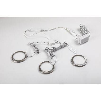 Rabalux - SETTI 3x LED Himmennettävä kaappivalaisin 3xLED/1W/230V 4000K