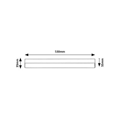 Rabalux - Keittiökaappien alla oleva LED-valo LED/14W/230V 4000K 53 cm musta