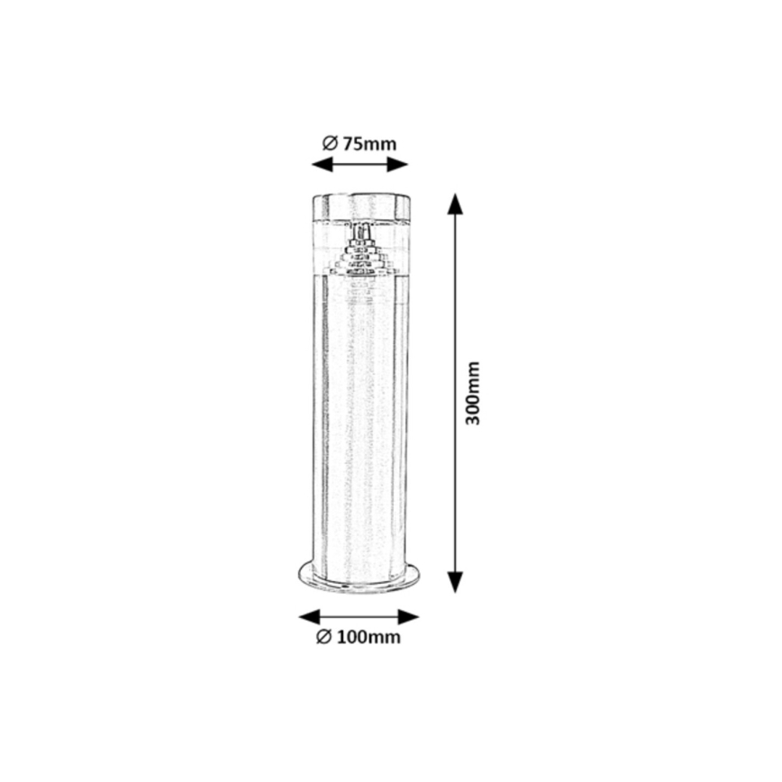 Rabalux - LED Ulkovalaisin LED/7W/230V 30 cm IP54
