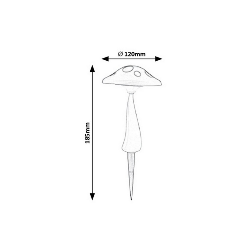 Rabalux - LED-ulkoaurinkovalo anturilla LED/0,06W/1xAA IP44