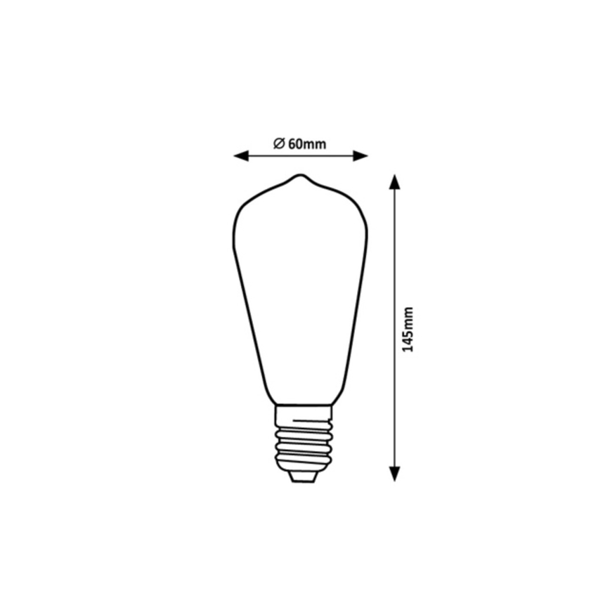 Rabalux - LED-polttimo ST64 E27/4W/230V 4000K