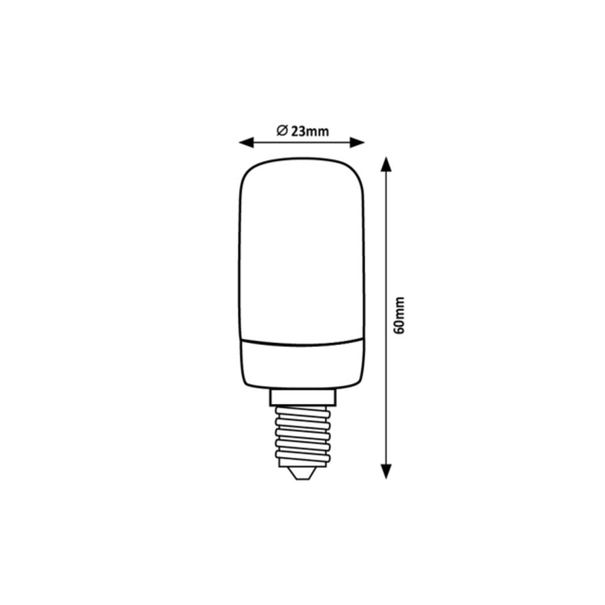 Rabalux - LED-polttimo T20 E14/2W/230V 4000K