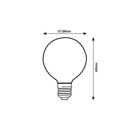 Rabalux - LED-polttimo G95 E27/4W/230V 1800K