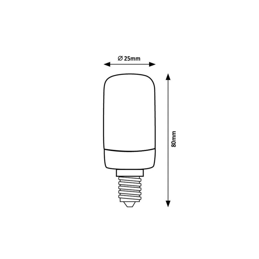 Rabalux - LED-polttimo T25 E14/4W/230V 4000K