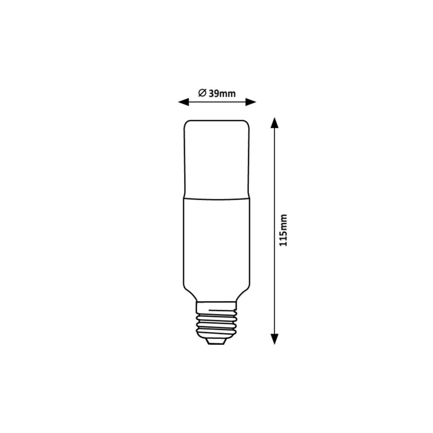 Rabalux - LED-polttimo SMD T39 E27/9W/230V 3000K