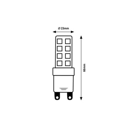 Rabalux - LED polttimo SMD G9/9W/230V 4000K