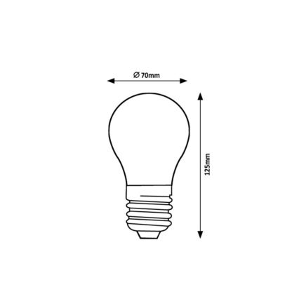 Rabalux - LED-lamppu FILAMENT A70 E27/18W/230V 3000K