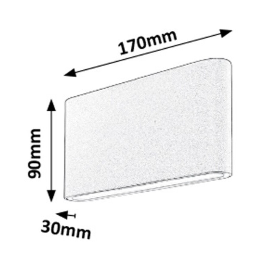 Rabalux - LED-ulkoseinävalaisin 2xLED/6W/230V IP54 3000K