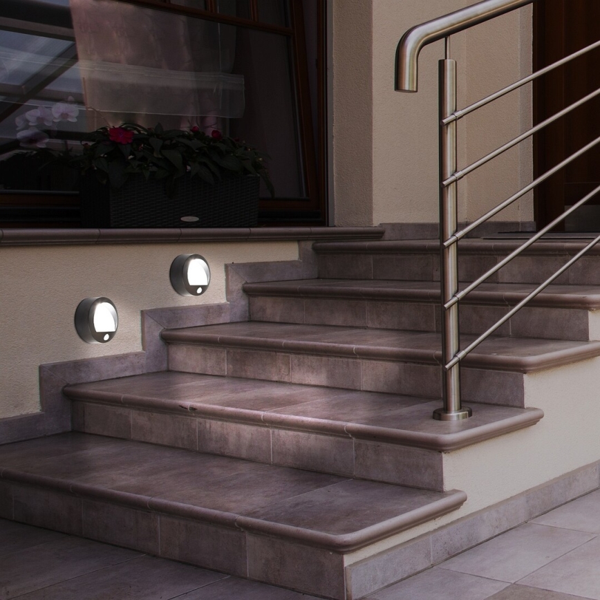 Rabalux - LED-ulkoseinävalaisin anturilla LED/1,5W/3xAA  IP44