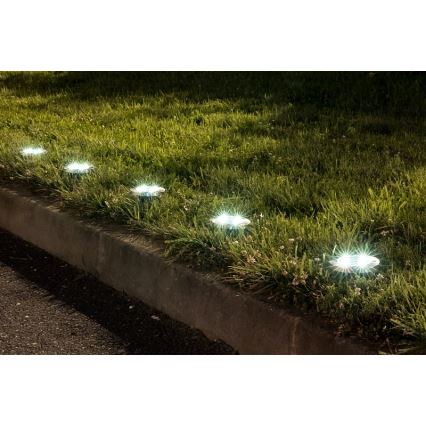 Rabalux - LED Ulkovalaisin aurinkokennolla ja sensorilla LED/0,24W/1xAA 400 mAh musta IP44