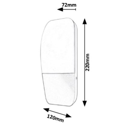 Rabalux - LED-ulkoseinävalaisin LED/10W/230V IP65 800lm 4000K