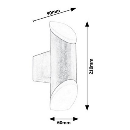 Rabalux - LED-ulkoseinävalaisin LED/6W/230V 270lm 3000K IP44