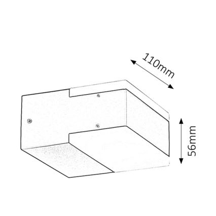 Rabalux 8060 - LED-ulkoseinävalaisin BONA 2xLED/4,5W IP54