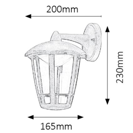 Rabalux - LED-ulkoseinävalaisin LED/8W/230V IP44