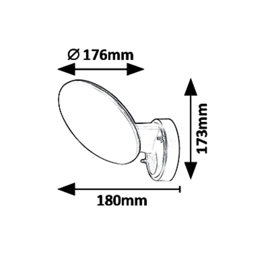 Rabalux 8134 - LED-ulkoseinävalaisin VARNA LED/12W/230V IP54