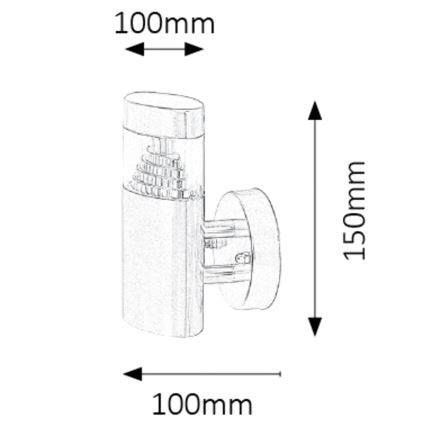 Rabalux - LED-ulkoseinävalaisin LED/6W/230V IP44