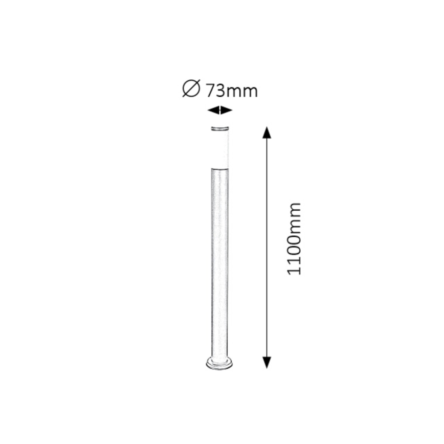 Rabalux - Ulkovalaisin 1xE27/25W/230V IP44 110 cm
