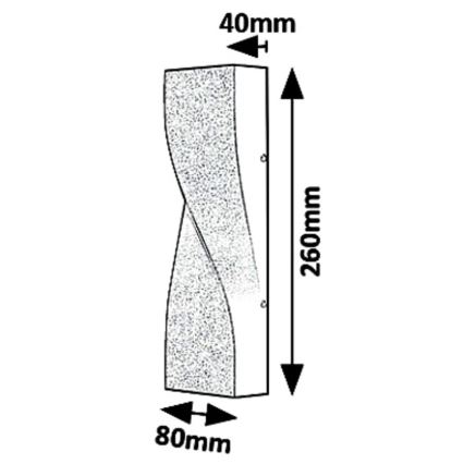 Rabalux 8154 - LED-ulkoseinävalaisin FOLLINA LED/11W/230V IP65