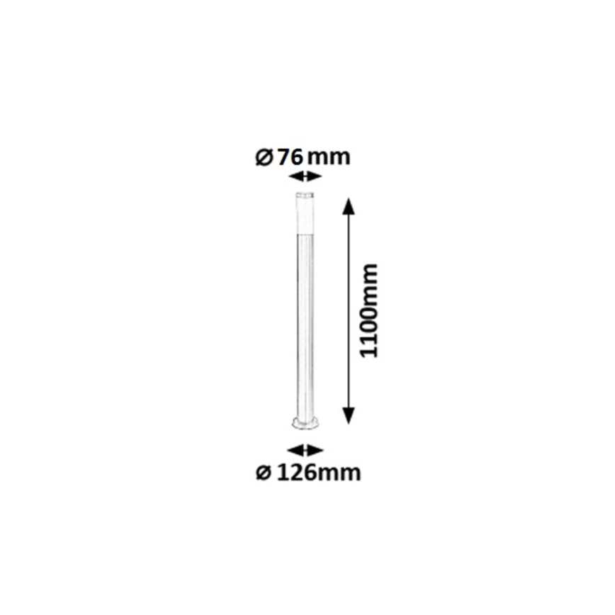 Rabalux - Ulkovalaisin 1xE27/25W IP44 110 cm