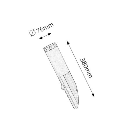 Rabalux - Ulkoseinävalaisin anturilla 1xE27/25W/230V IP44