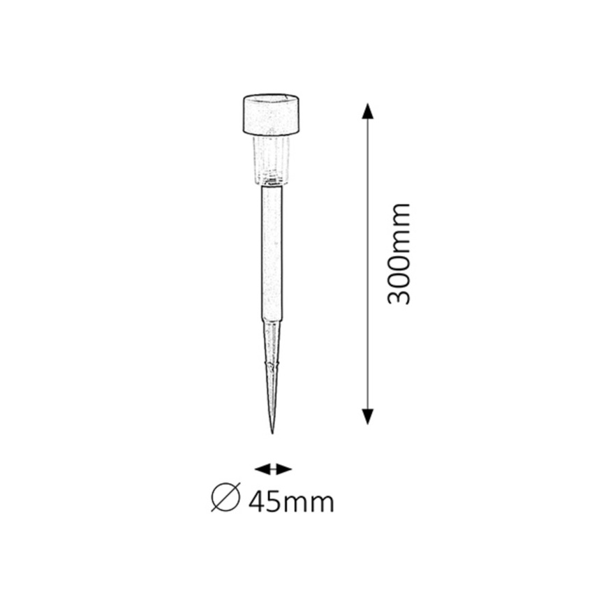 Rabalux - Aurinkovalo LED/0,1W/1,2V IP44