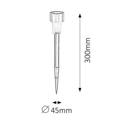 Rabalux - LED aurinkovalaisin 1xLED/0,1W/1xNi-MH 400 mAh IP44