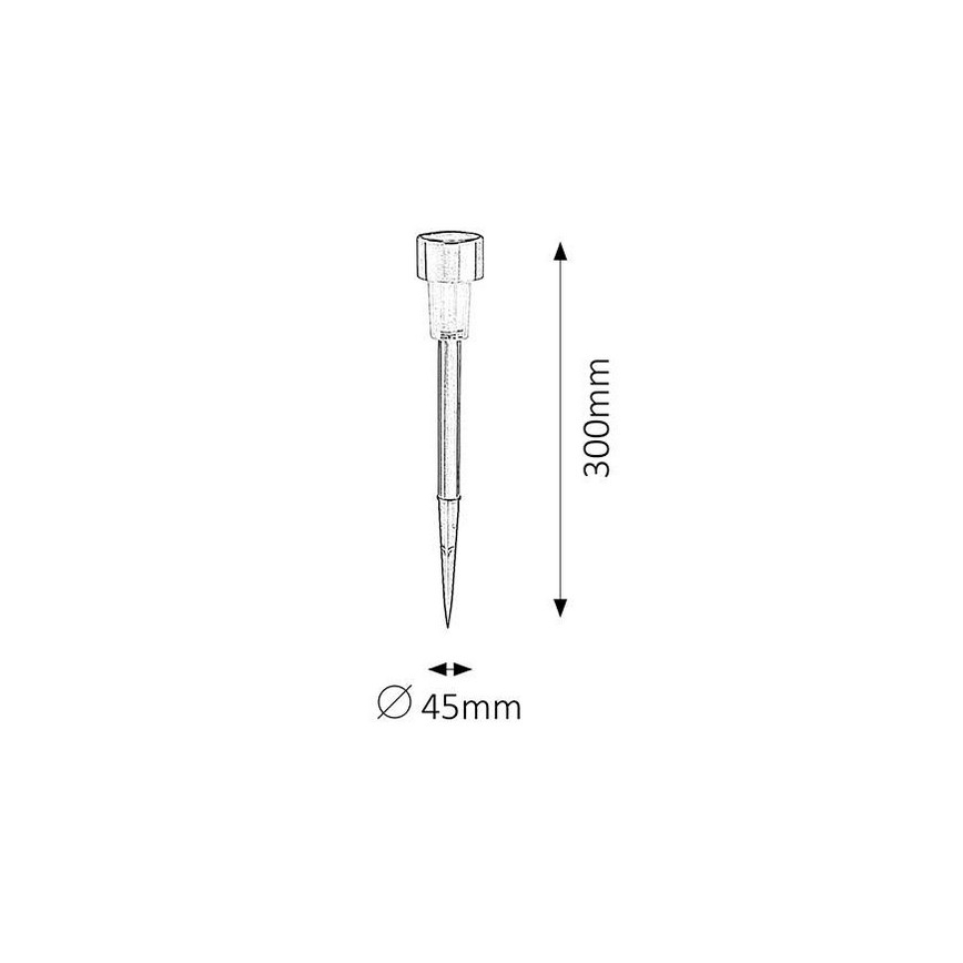 Rabalux - LED aurinkovalaisin 1xLED/0,1W/1xNi-MH 400 mAh IP44