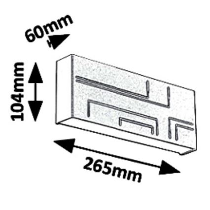 Rabalux 8873 - LED-ulkoseinävalaisin MARIBOR LED/12W/230V IP65