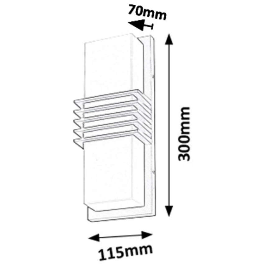 Rabalux - LED-ulkoseinävalaisin LED/12W/230V 800lm 4000K IP44