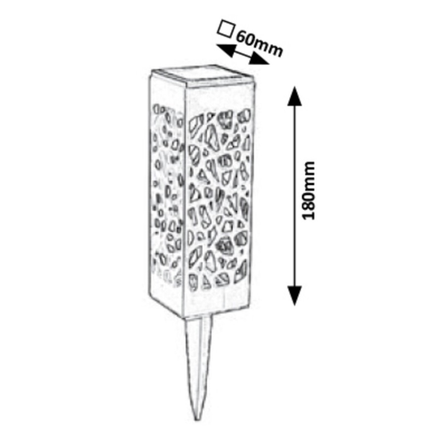 Rabalux - LED-ulkoaurinkovalo LED/0,16W/1xAA IP24