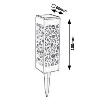 Rabalux - LED-ulkoaurinkovalo LED/0,16W/1xAA IP24