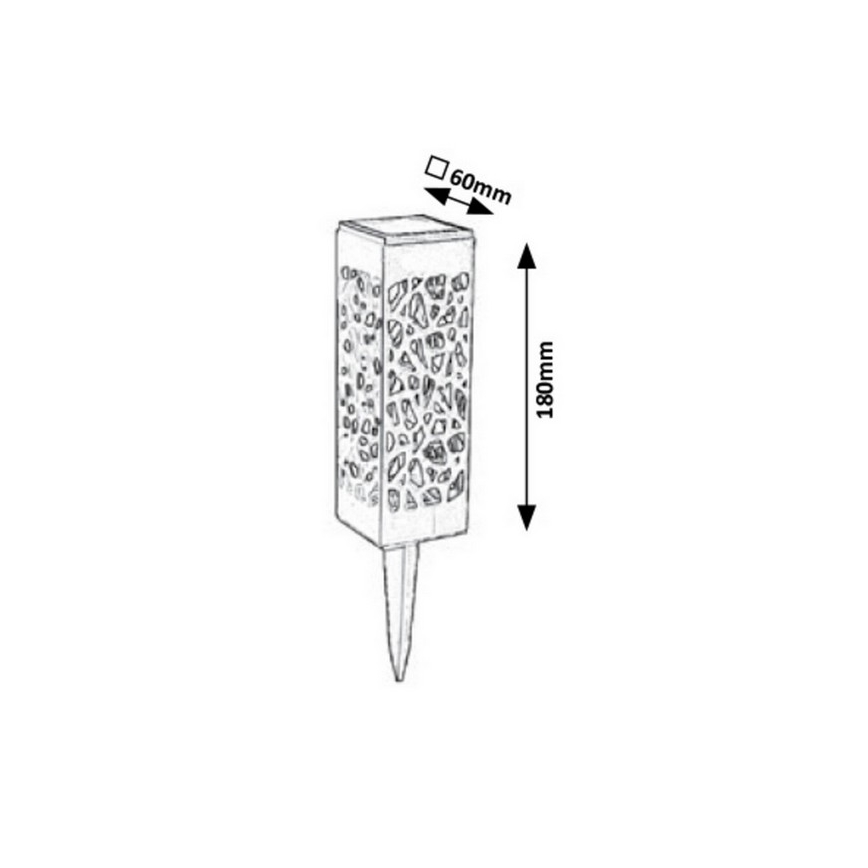 Rabalux - LED Ulkovalaisin aurinkokennolla LED/0,16W/1xAA 400 mAh IP24