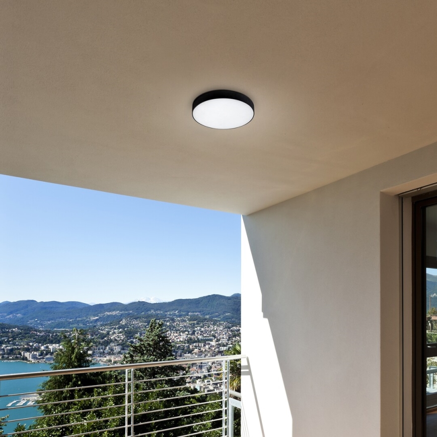 Rabalux - Himmennettävä LED-kattovalaisin LED/18W/230V 3000-6000K IP44 musta