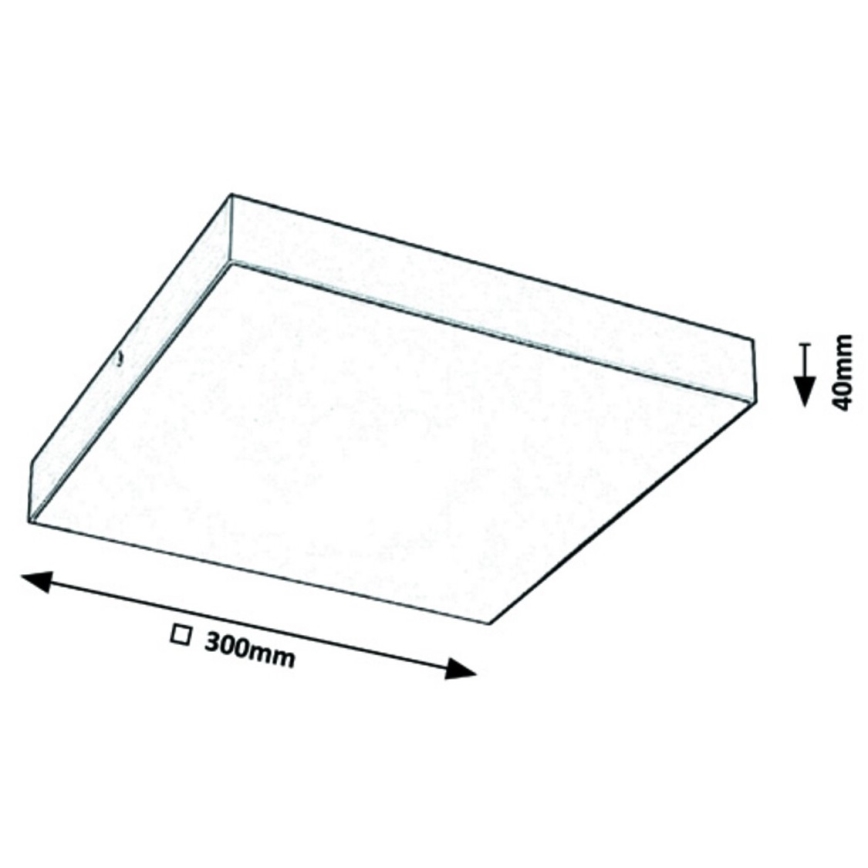 Rabalux - Himmennettävä LED-kattovalaisin LED/24W/230V 3000-6000K IP44 valkoinen