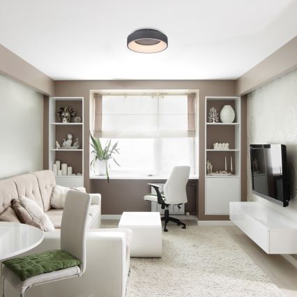 Rabalux - Himmennettävä LED-kattovalaisin LED/24W/230V pyöreä 3000-6000K + kauko-ohjaus
