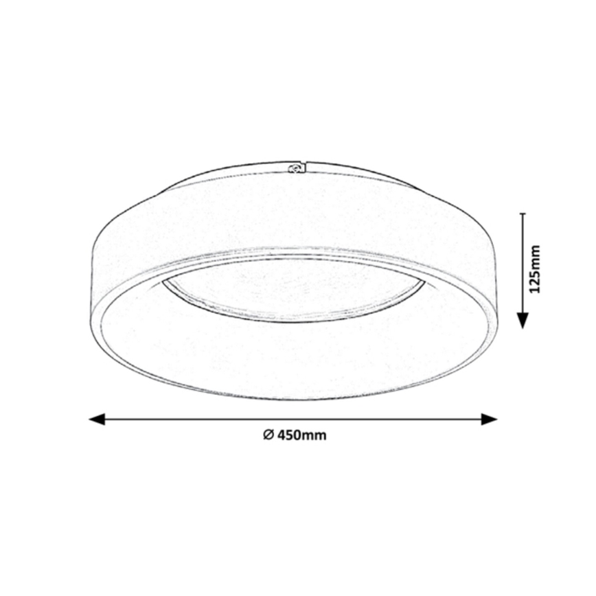 Rabalux - Himmennettävä LED-kattovalaisin LED/24W/230V pyöreä 3000-6000K + kauko-ohjaus