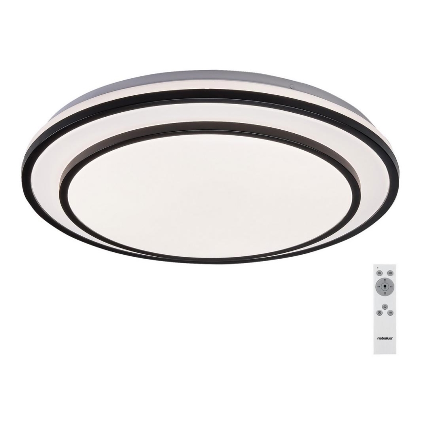 Rabalux - himmennettävä LED-kattovalaisin LED/40W/230V 3000-6500K, musta, halkaisija 49 cm + kauko-ohjain