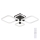 Rabalux - Himmennettävä LED-kattovalaisin LED/47W/230V 3000/4000/6000K + kauko-ohjaus