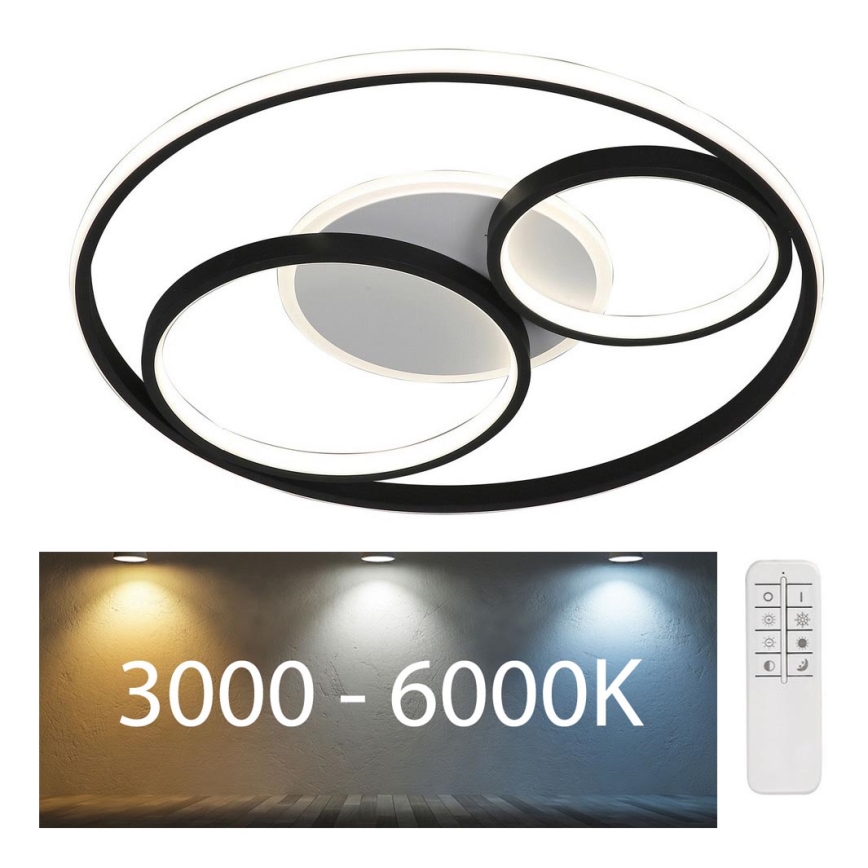 Rabalux - Himmennettävä LED-kattovalaisin LED/50W/230V 3000-6000K + kauko-ohjaus