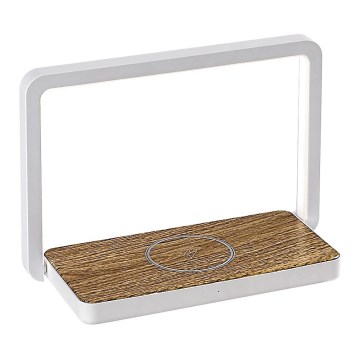Rabalux - Himmennettävä LED-pöytävalaisin kanssa wireless charger LED/4W/5V 3000K