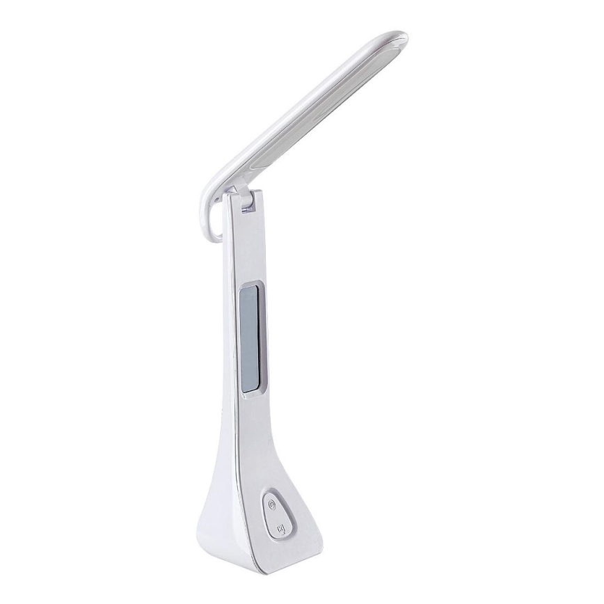 Rabalux - Himmennettävä LED-pöytävalaisin näytöllä LED/7W/5V 4000K valkoinen