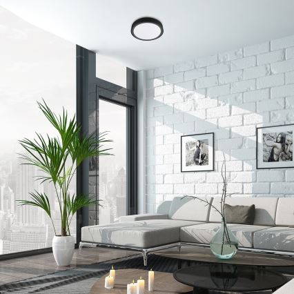 Rabalux - Himmennettävä LED-RGB-kattovalaisin anturilla LED/28W/230V 2700-5000K + kauko-ohjaus