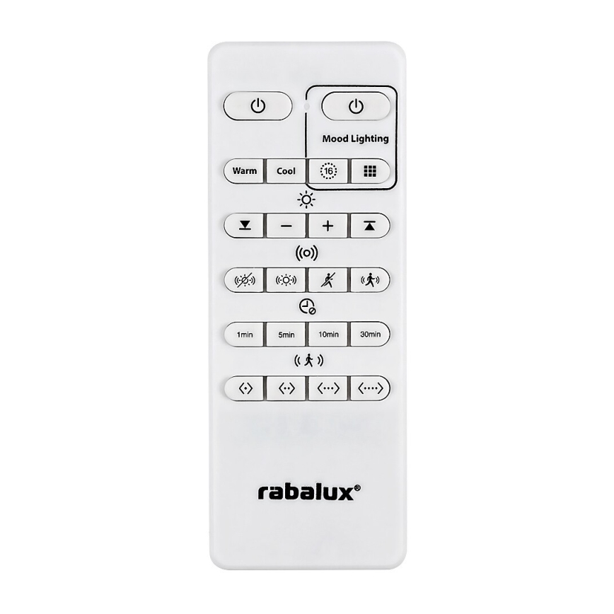 Rabalux - Himmennettävä LED-RGB-kattovalaisin anturilla LED/28W/230V 2700-5000K + kauko-ohjaus