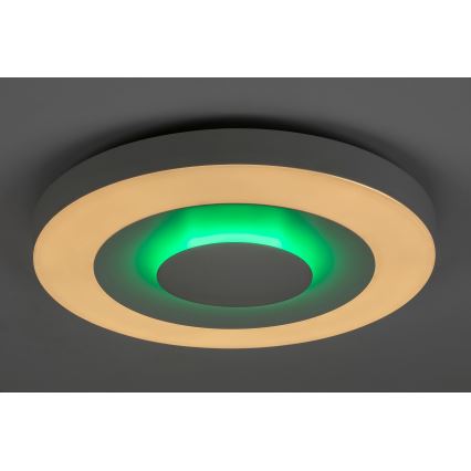 Rabalux - Himmennettävä LED-RGB-kattovalaisin LED/40W/230V 3000-6000K halkaisija 50 cm + kauko-ohjaus