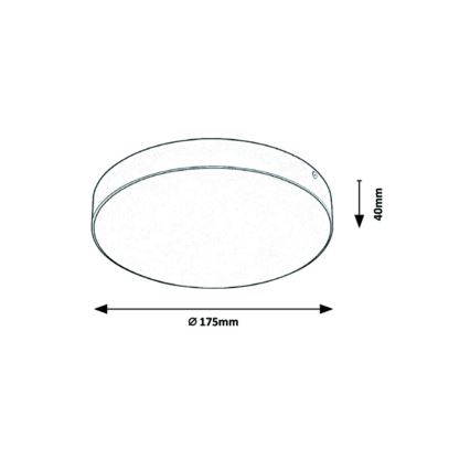 Rabalux - Himmennettävä LED-valaisin kylpyhuoneeseen LED/18W/230V 3000-6000K IP44 valkoinen