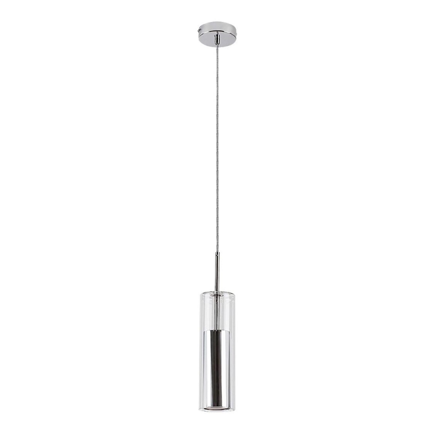 Rabalux - Kattokruunu johdossa 1xGU10/50W/230V läpinäkyvä/kiiltävä kromi