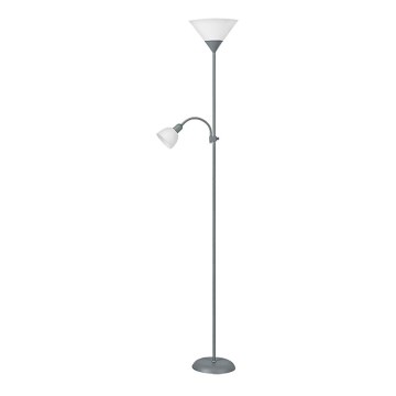 Rabalux - Lattialamppu 1xE27/100W+E14/25W harmaa/valkoinen
