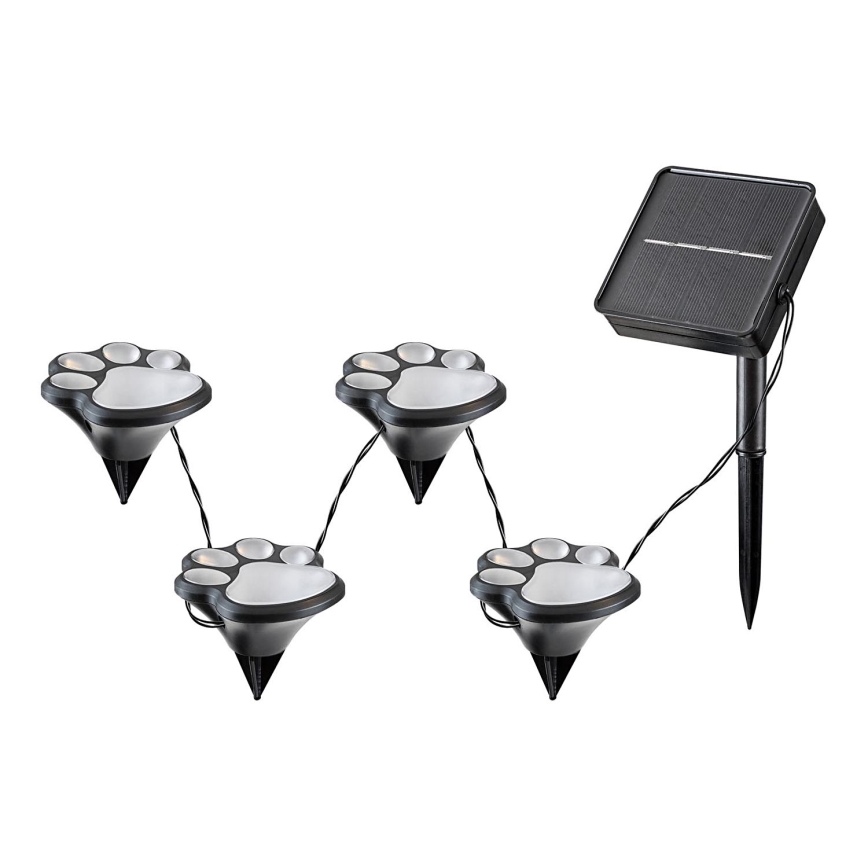 Rabalux - LED aurinkovalaisin 4xLED/0,06W/1,2V IP44 600 mAh
