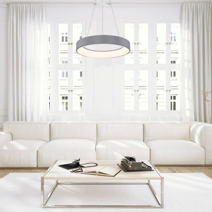 Rabalux - LED-himmennettävä kattokruunu narussa LED / 24W / 230V pyöreä + RC 3000-6000K